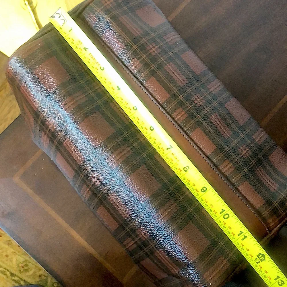 RALPH LAUREN Tartan Plaid Boston Travel Crossbody Shoulder Bag Speedy 30